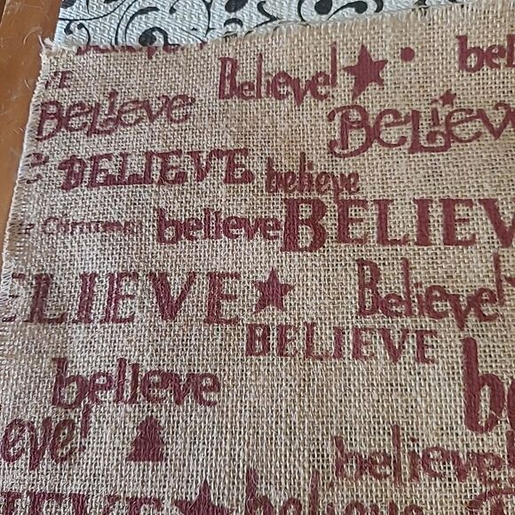 Believe Burlap Banner #1 - Picture 2 of 6